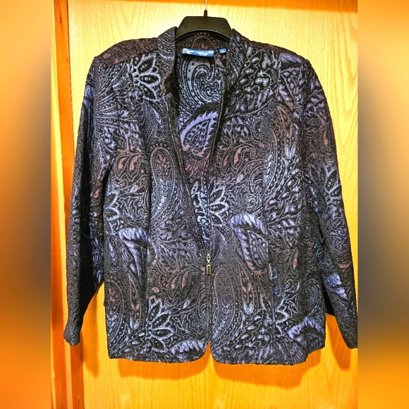 Susan Graver Paisley Jacket - Picture 1 of 3